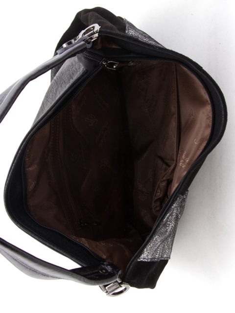 Чёрная сумка мешок Polina (Полина) - артикул: К0000023866 - ракурс 4