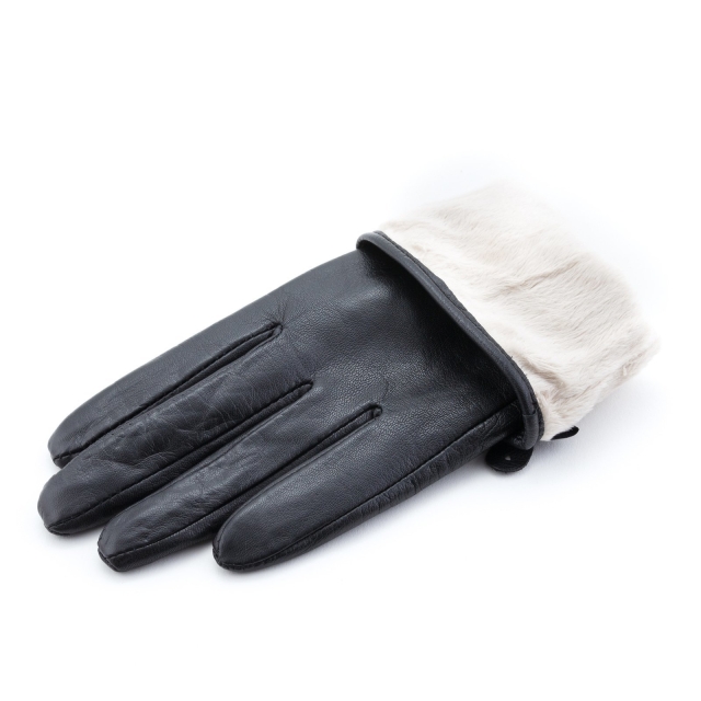 Чёрные перчатки Pittards (Питардс) - артикул: К0000013443 - ракурс 2