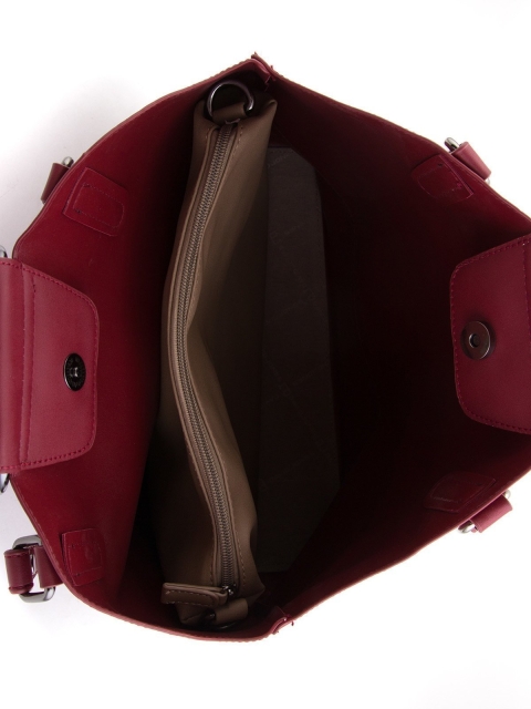 Бордовая сумка классическая David Jones (Дэвид Джонс) - артикул: К0000023393 - ракурс 4