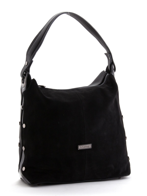 Чёрная сумка мешок Polina (Полина) - артикул: К0000023787 - ракурс 1