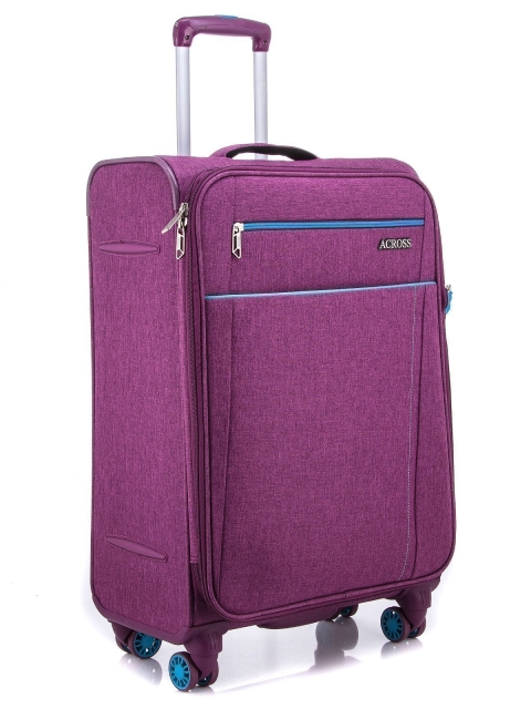 Фиолетовый чемодан Across (Across) - артикул: 0К-00000226 - ракурс 1
