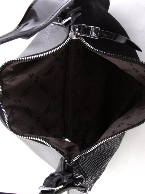 Чёрная сумка мешок Fabbiano (Фаббиано) - артикул: К0000024888 - ракурс 4