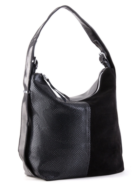 Чёрная сумка мешок Fabbiano (Фаббиано) - артикул: К0000024888 - ракурс 1