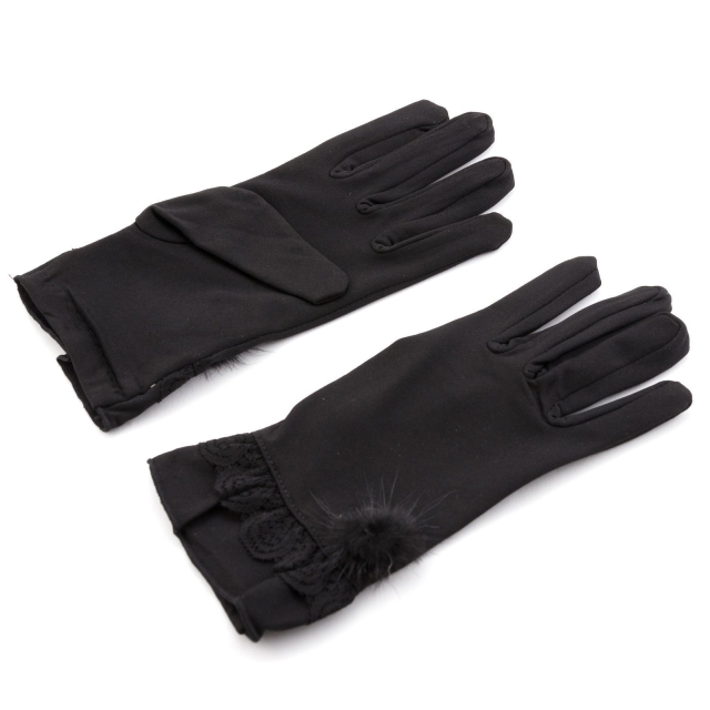 Чёрные перчатки Angelo Bianco (Анджело Бьянко) - артикул: К0000016490 - ракурс 1