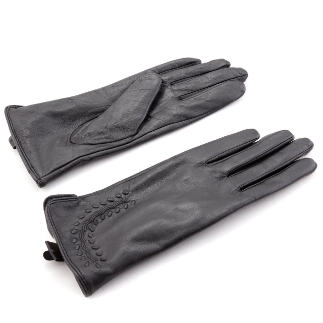 Чёрные перчатки Pittards (Питардс) - артикул: К0000013442 - ракурс 1