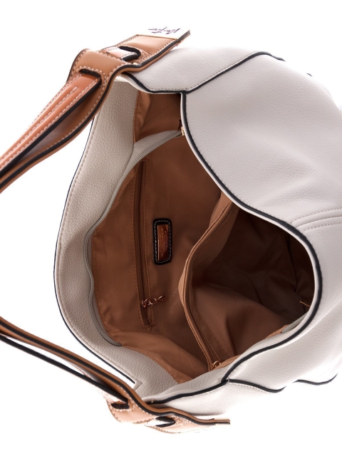 Белая сумка мешок Fabbiano (Фаббиано) - артикул: К0000008255 - ракурс 4