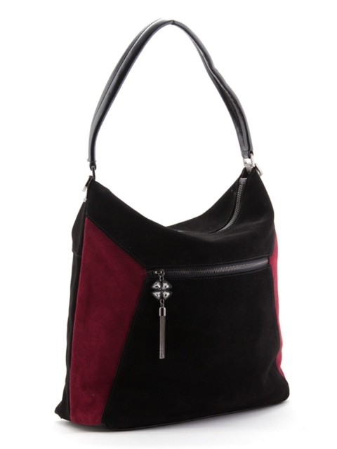 Бордовая сумка мешок Polina (Полина) - артикул: К0000023864 - ракурс 1