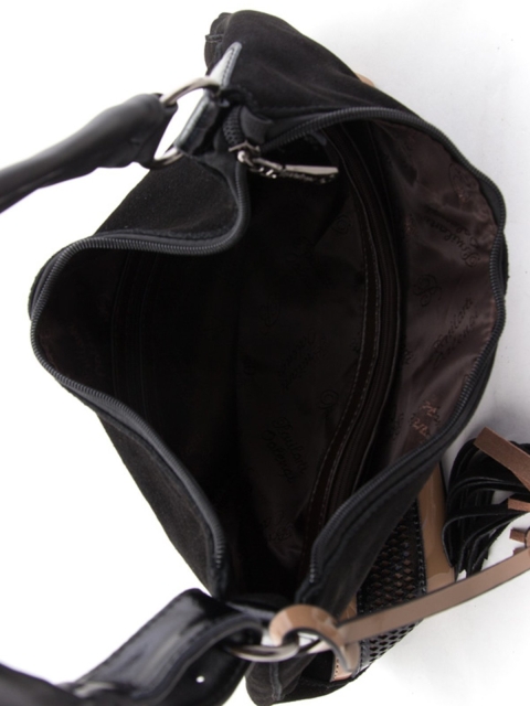 Чёрная сумка мешок Polina (Полина) - артикул: К0000023842 - ракурс 4