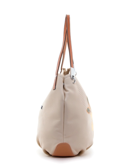Бежевая сумка мешок Fabbiano (Фаббиано) - артикул: К0000008391 - ракурс 2