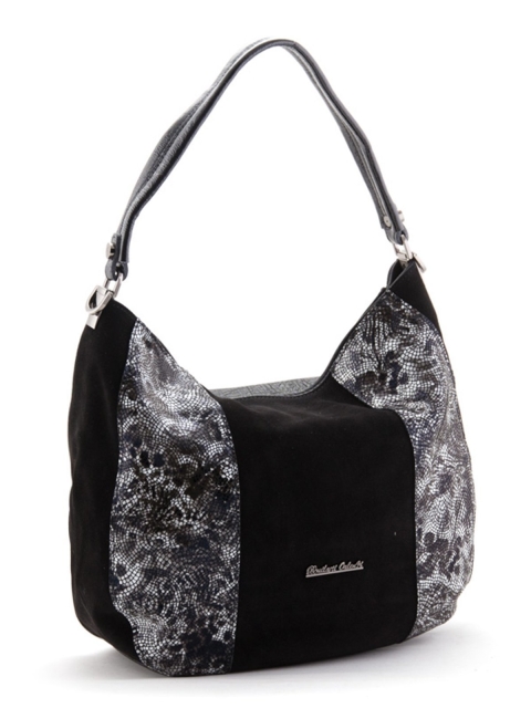 Чёрная сумка мешок Polina (Полина) - артикул: К0000023866 - ракурс 1