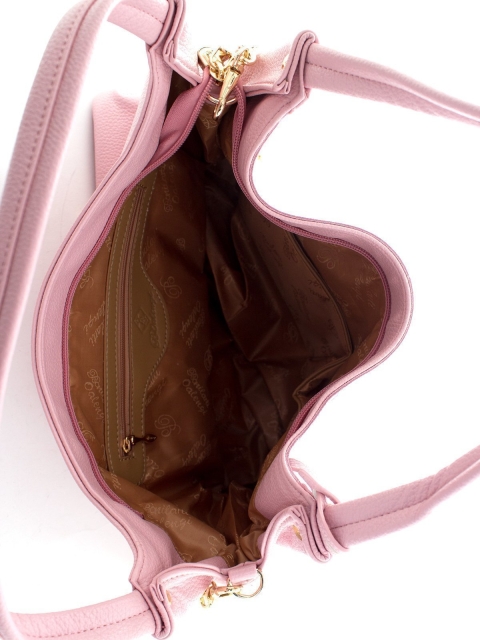 Розовая сумка мешок Polina (Полина) - артикул: К0000018508 - ракурс 3
