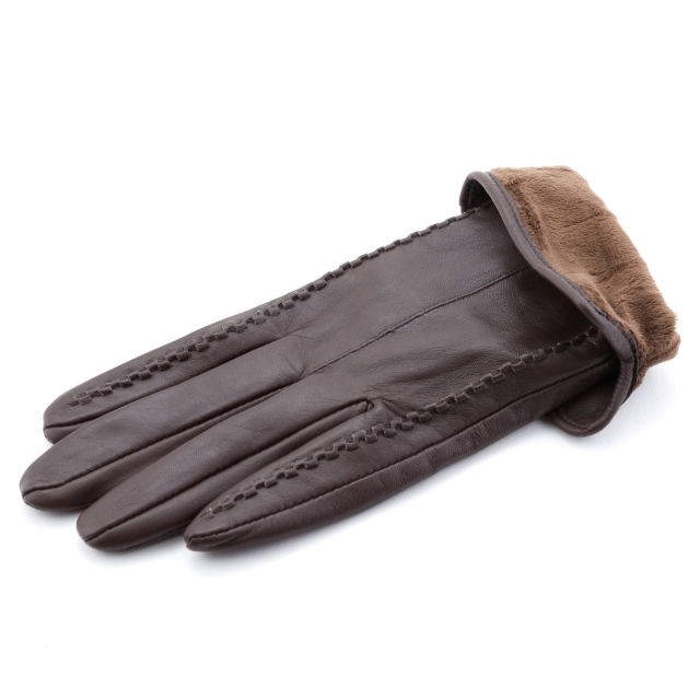Коричневые перчатки  () - артикул: К0000012698 - ракурс 2