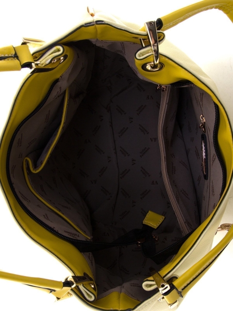 Жёлтая сумка мешок Fabbiano (Фаббиано) - артикул: К0000008270 - ракурс 4