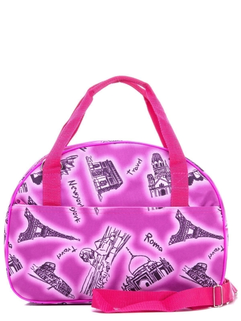 Розовая дорожная сумка Lbags (Эльбэгс) - артикул: К0000029826 - ракурс 3