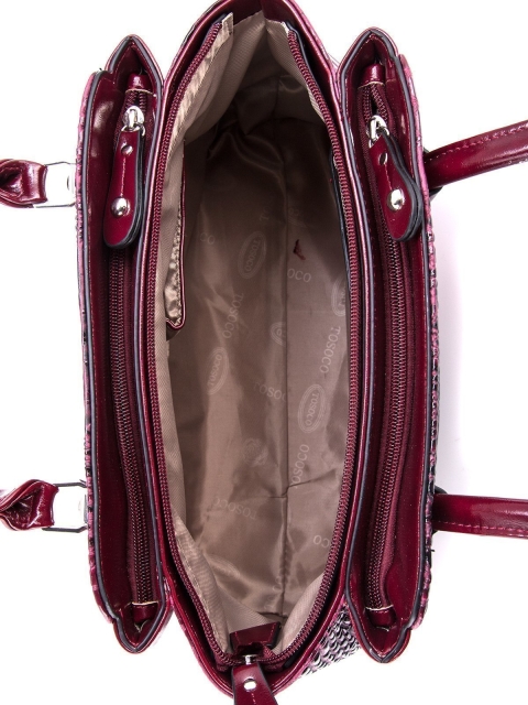 Бордовая сумка классическая Tosoco (Тосоко) - артикул: К0000032323 - ракурс 4