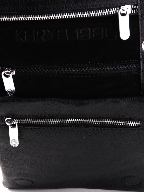 Чёрная сумка планшет Karya (Кария) - артикул: К0000024753 - ракурс 4