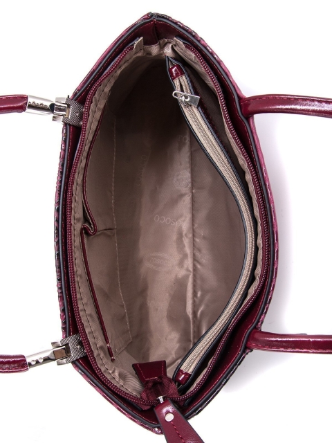 Бордовая сумка классическая Tosoco (Тосоко) - артикул: К0000032319 - ракурс 4