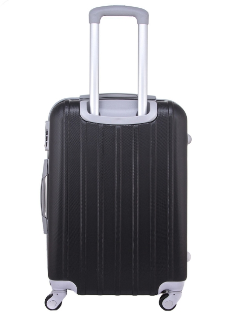 Чёрный чемодан Мир чемоданов (Мир чемоданов) - артикул: 0К-00004840 - ракурс 1
