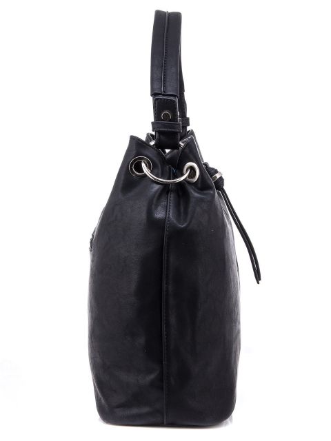 Чёрная сумка мешок David Jones (Дэвид Джонс) - артикул: 0К-00001638 - ракурс 2