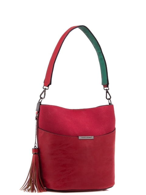 Красная сумка мешок David Jones (Дэвид Джонс) - артикул: 0К-00002208 - ракурс 2