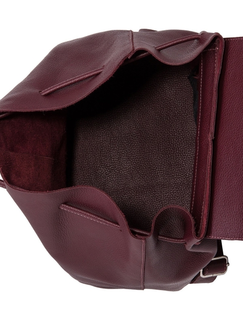 Бордовый рюкзак Tesorini (Tesorini) - артикул: 0К-00012845 - ракурс 4