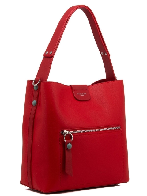 Красная сумка мешок David Jones (Дэвид Джонс) - артикул: 0К-00011043 - ракурс 1
