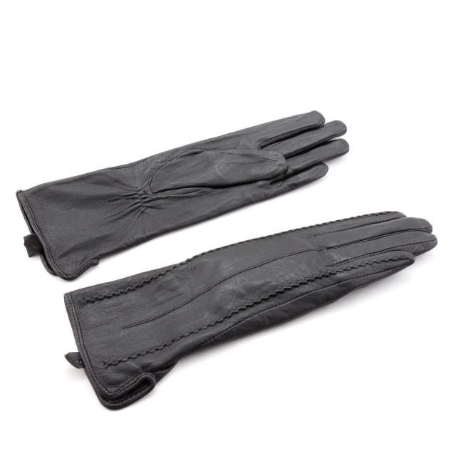 Чёрные перчатки Angelo Bianco (Анджело Бьянко) - артикул: К0000016495 - ракурс 1