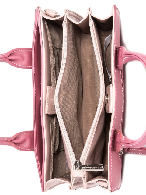 Розовая сумка классическая David Jones (Дэвид Джонс) - артикул: 0К-00002175 - ракурс 4