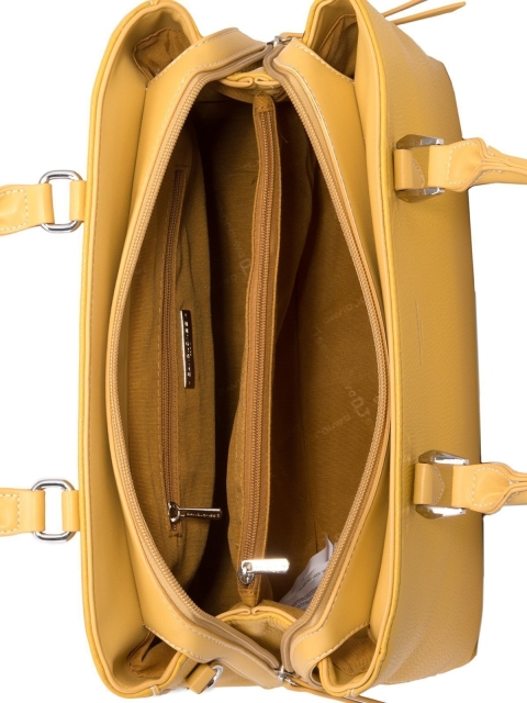 Жёлтая сумка классическая David Jones (Дэвид Джонс) - артикул: 0К-00011811 - ракурс 4