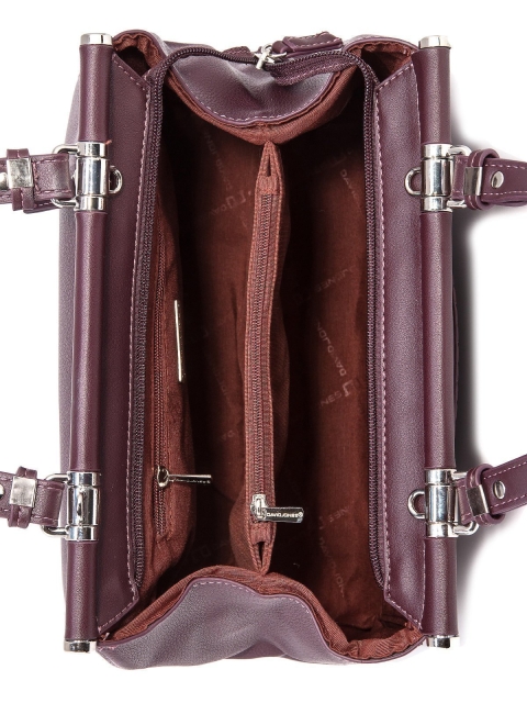 Бордовая сумка классическая David Jones (Дэвид Джонс) - артикул: 0К-00007104 - ракурс 4