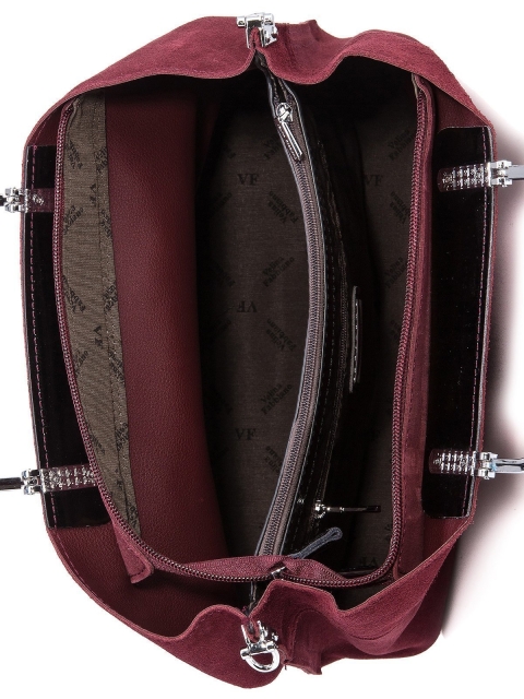 Бордовая сумка классическая Fabbiano (Фаббиано) - артикул: 0К-00006395 - ракурс 4