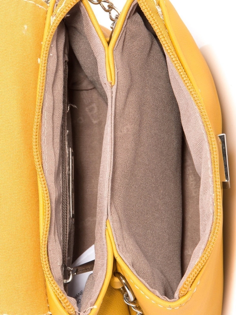 Жёлтая сумка планшет David Jones (Дэвид Джонс) - артикул: 0К-00002190 - ракурс 4