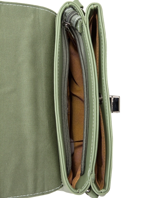 Зелёная сумка планшет David Jones (Дэвид Джонс) - артикул: 0К-00012093 - ракурс 4