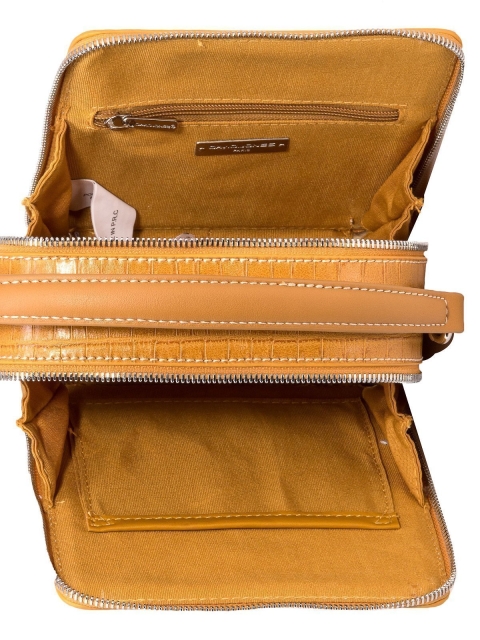 Жёлтая сумка планшет David Jones (Дэвид Джонс) - артикул: 0К-00012101 - ракурс 4