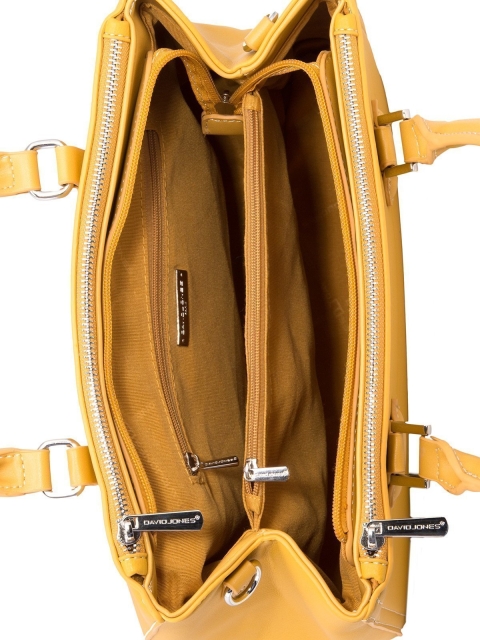 Жёлтая сумка классическая David Jones (Дэвид Джонс) - артикул: 0К-00011861 - ракурс 4