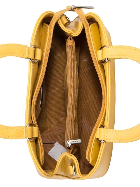 Жёлтая сумка классическая David Jones (Дэвид Джонс) - артикул: 0К-00011821 - ракурс 4