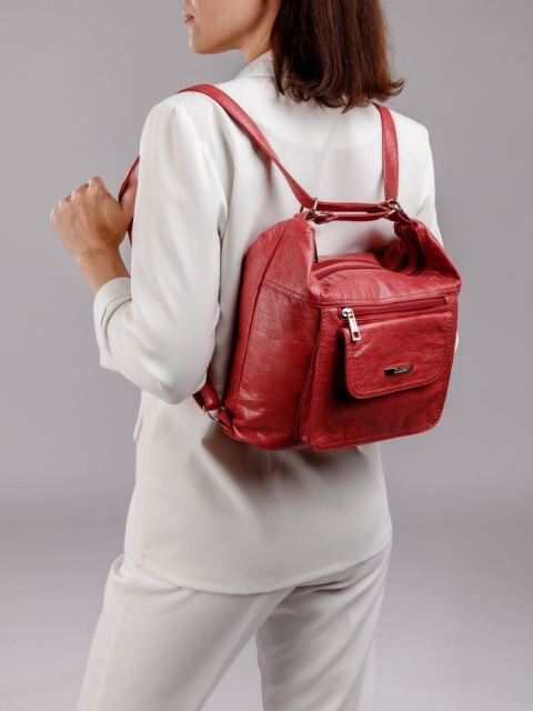Красная сумка мешок S.Lavia (Славия) - артикул: 1044 601 04 - ракурс 8