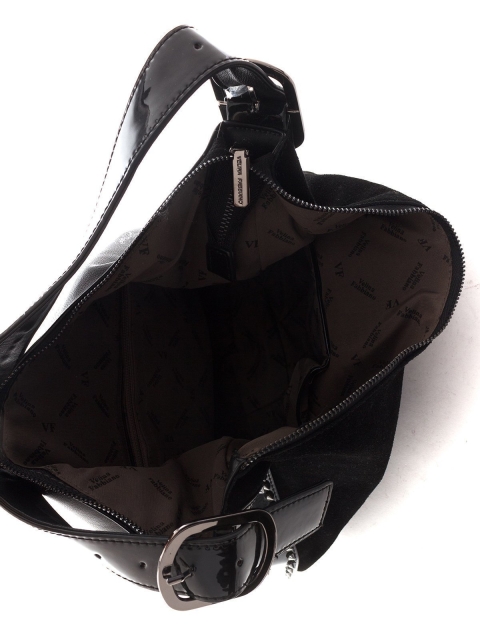 Чёрная сумка мешок Fabbiano (Фаббиано) - артикул: К0000013751 - ракурс 4