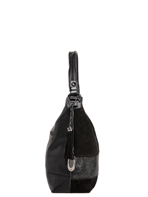 Чёрная сумка мешок Polina (Полина) - артикул: 0К-00017120 - ракурс 2