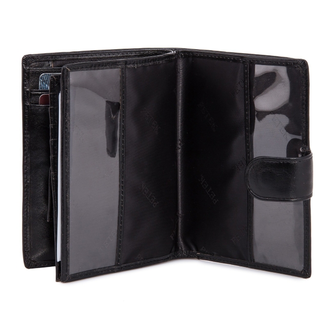 Чёрный бумажник Pitek (Pitek) - артикул: 0К-00010922 - ракурс 4