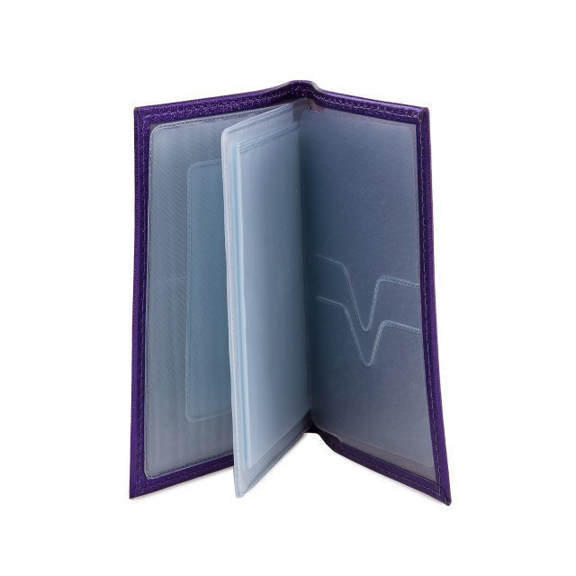 Фиолетовая обложка для документов Кайман (Кайман) - артикул: 0К-00046096 - ракурс 3