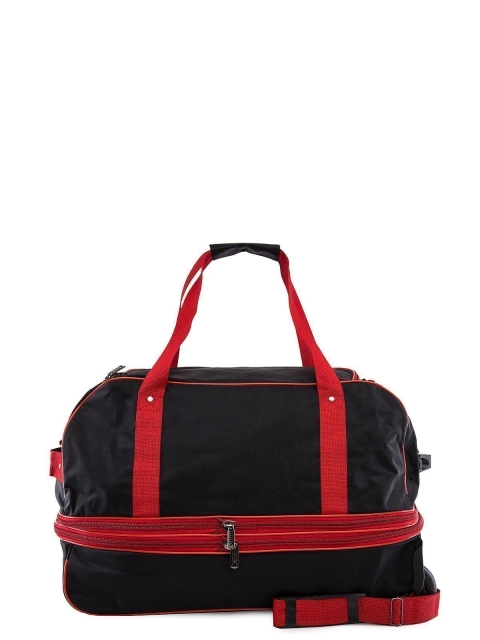 Чёрно-красная сумка на колёсах Lbags (Эльбэгс) - артикул: 0К-00028735 - ракурс 3