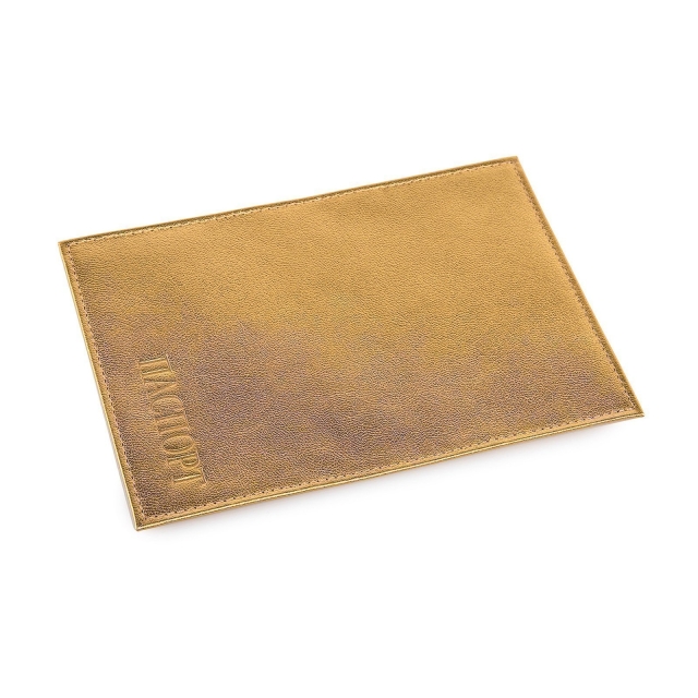 Золотая обложка для документов Кайман - 400.00 руб