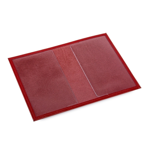 Красная обложка для документов Кайман (Кайман) - артикул: 0К-00008051 - ракурс 1