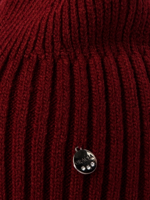 Бордовая шапка Gracia (Gracia) - артикул: 0К-00032776 - ракурс 2