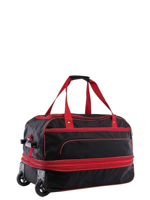 Чёрно-красная сумка на колёсах Lbags (Эльбэгс) - артикул: 0К-00028735 - ракурс 1