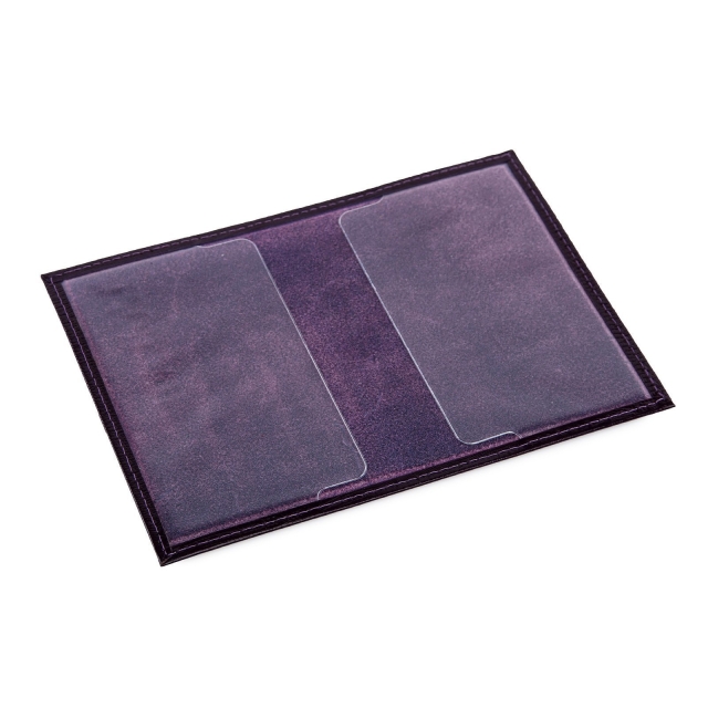 Фиолетовая обложка для документов Кайман (Кайман) - артикул: 0К-00012475 - ракурс 1