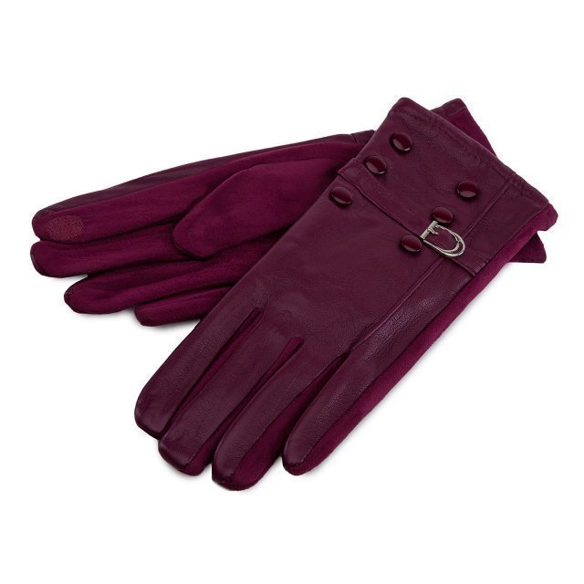 Бордовые перчатки Angelo Bianco - 699.00 руб