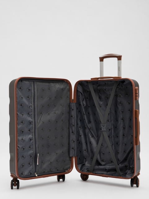 Темно-серый чемодан Verano (Verano) - артикул: 0К-00055423 - ракурс 3