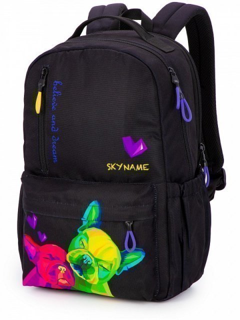 Чёрный рюкзак SkyName (SkyName) - артикул: 0К-00051901 - ракурс 1